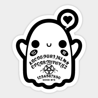 Funny Ghost Design Summoning Spirits Halloween Ouija Board Sticker